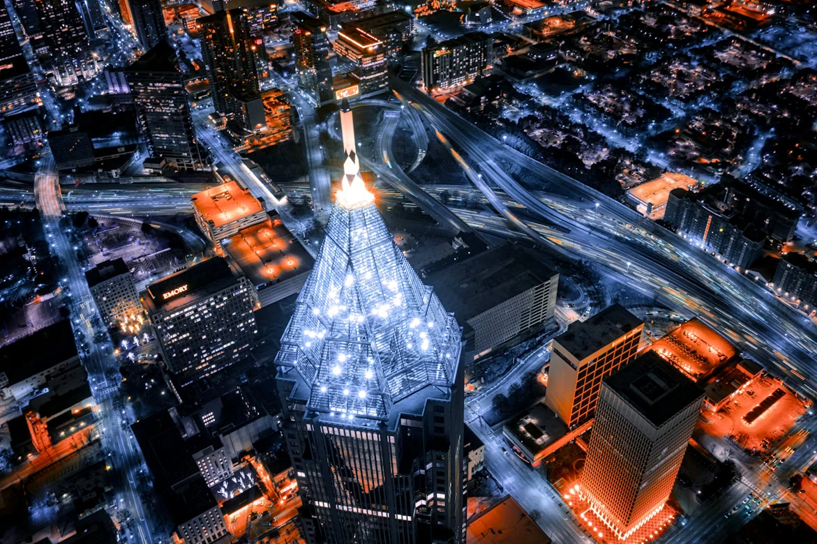 Current time in Atlanta, United States – city skyline