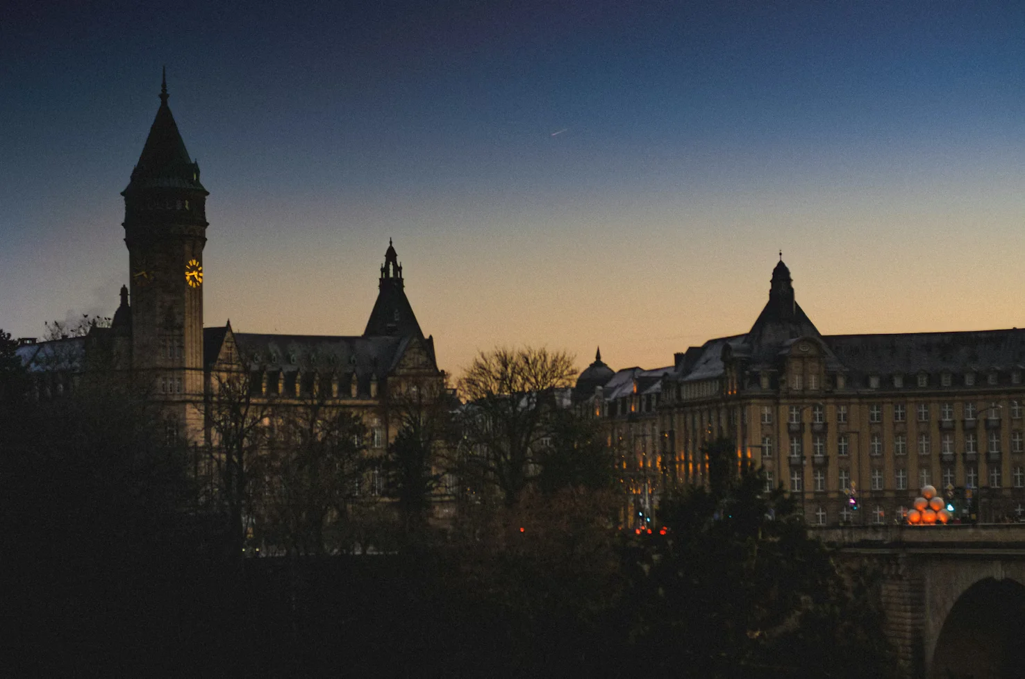Current time in Luxembourg City, Luxembourg – city skyline